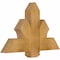 Ekena Millwork Redmond Rough Sawn Timber Gable Bracket, Western Red Cedar, 36"W x 23"H x 4"D x 6"F, 15/12 Pitch GBW036X23X0406RED00RWR - alternate 2